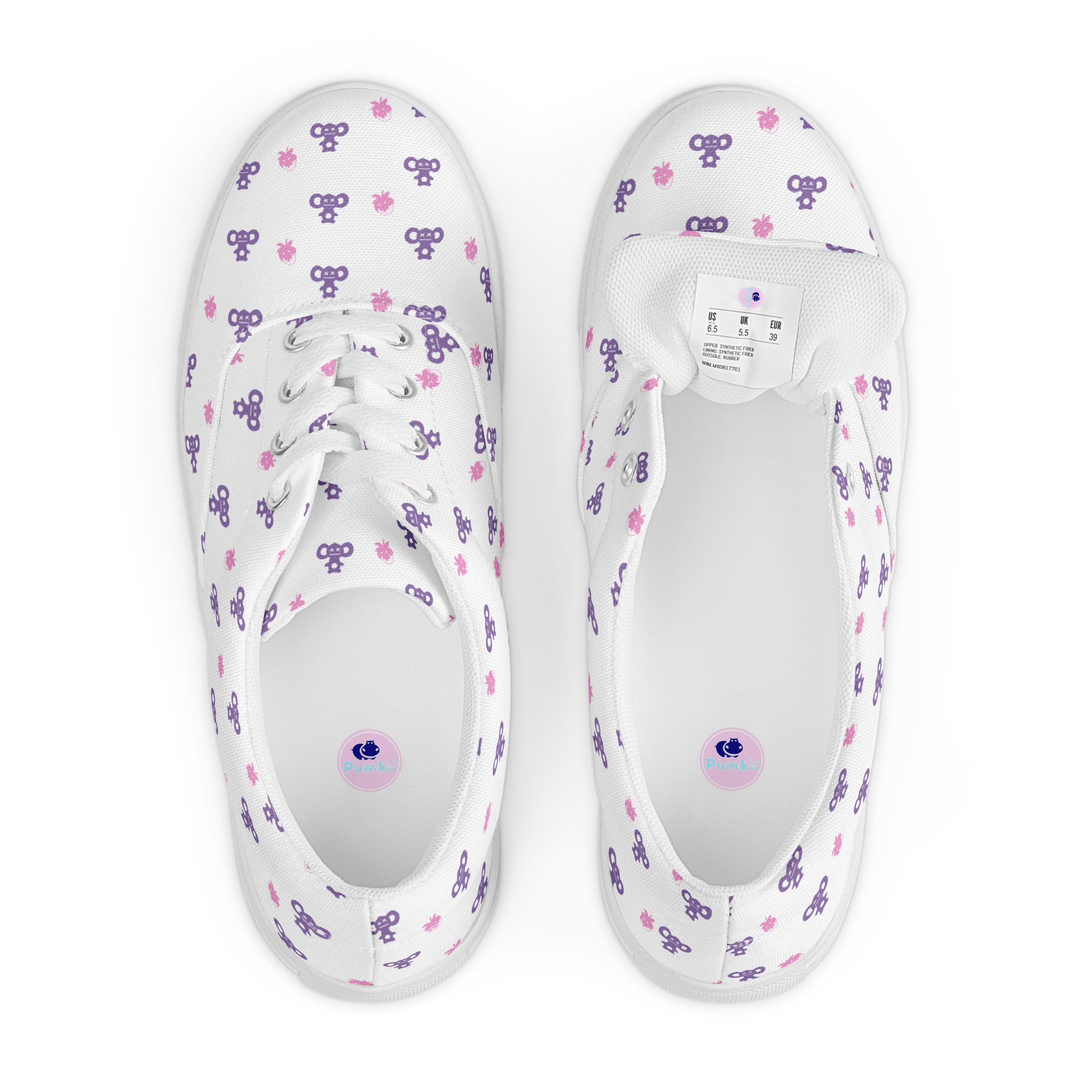 Women’s lace-up canvas shoes - Image 3