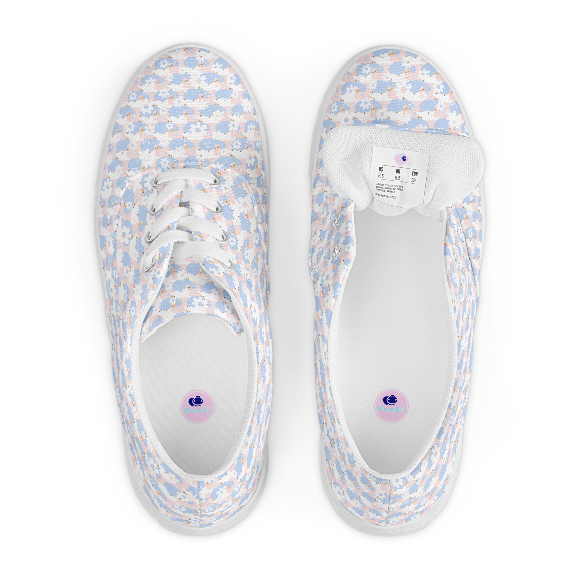 Women’s lace-up canvas shoes - Image 3