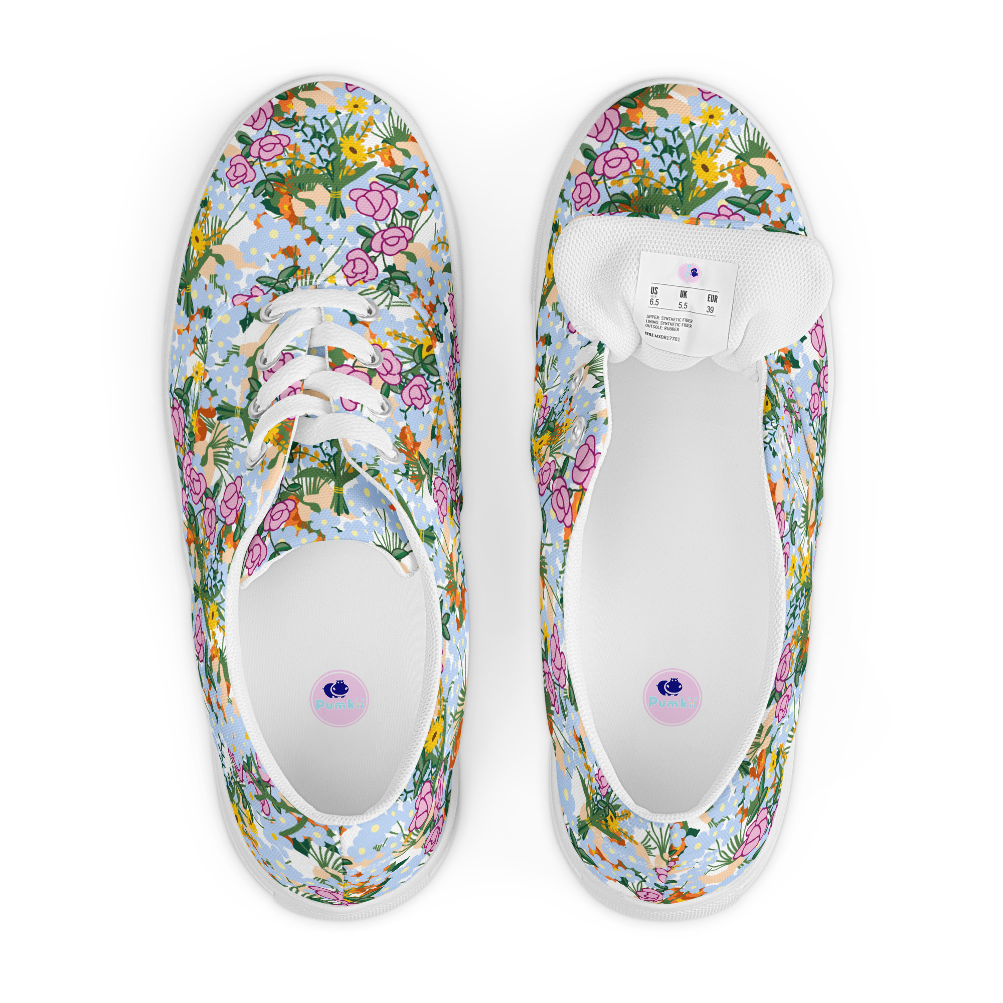 Women’s lace-up canvas shoes - Image 3