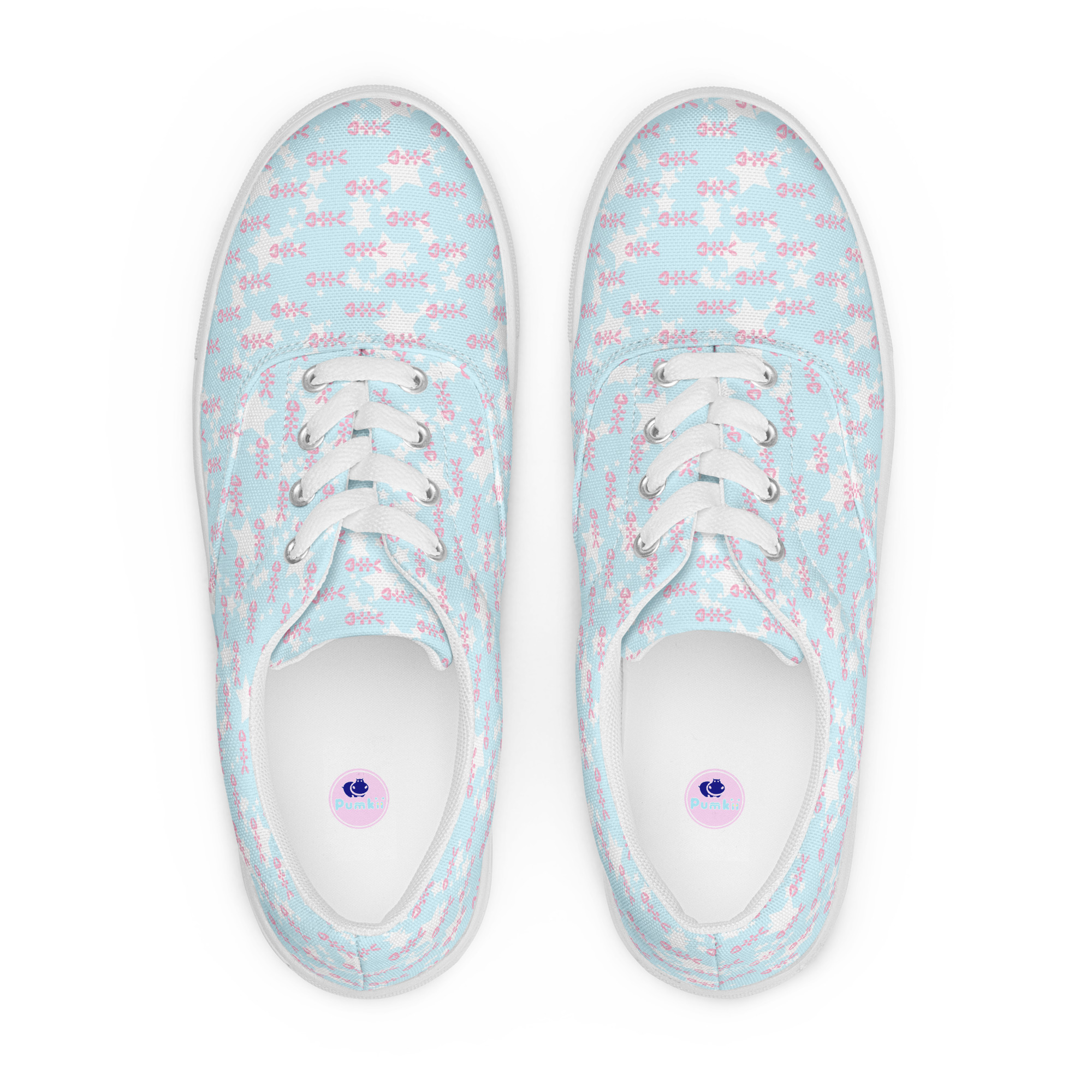 Women’s lace-up canvas shoes