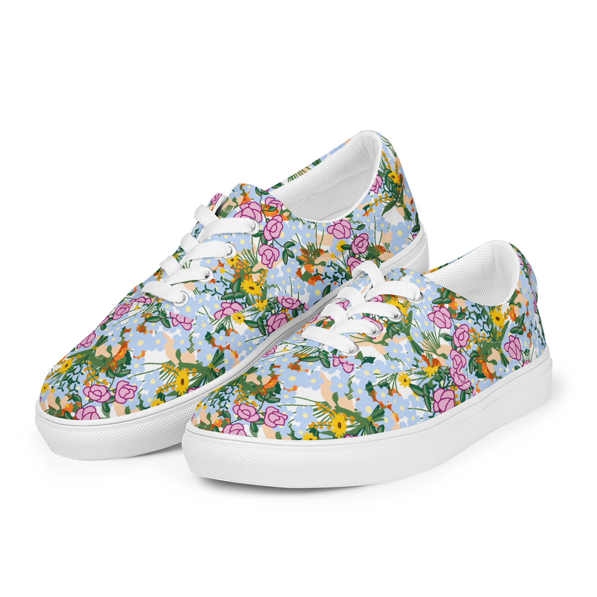 Women’s lace-up canvas shoes - Image 5