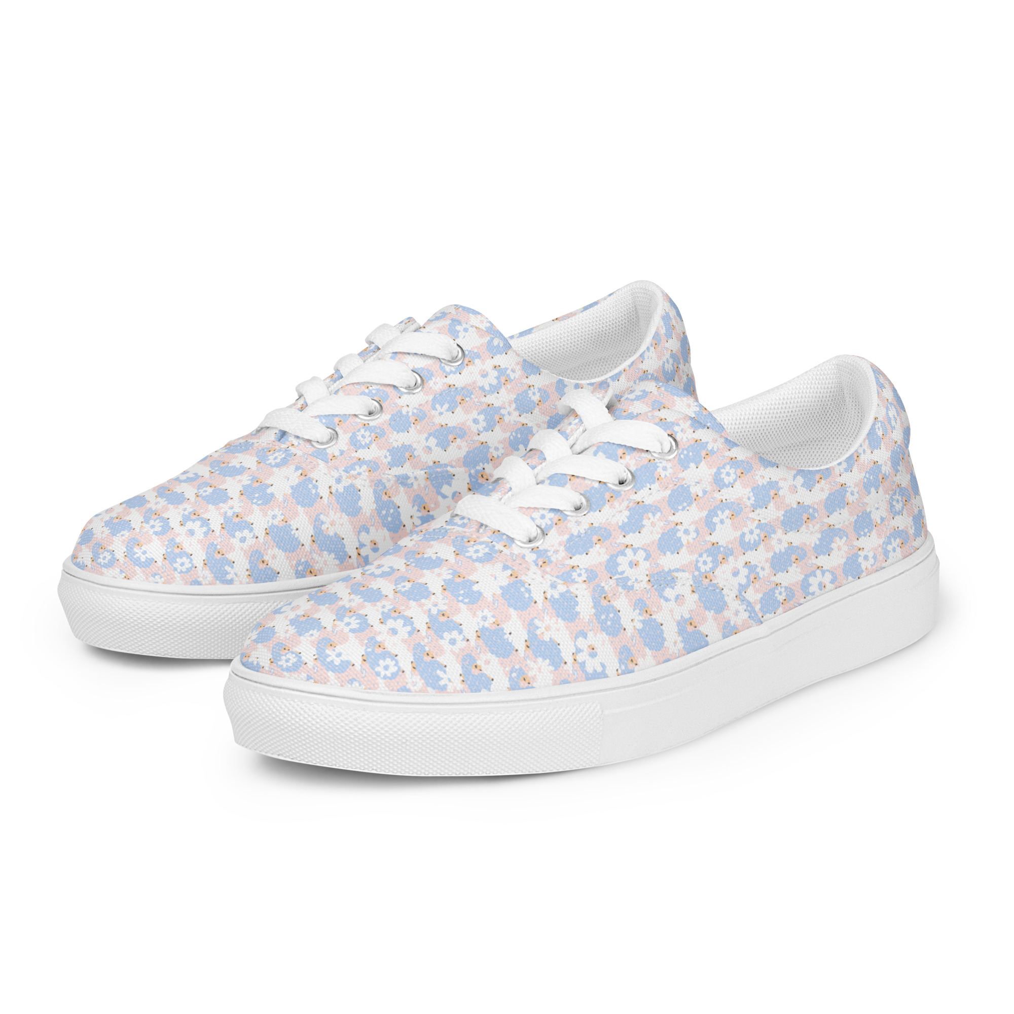Women’s lace-up canvas shoes - Image 2