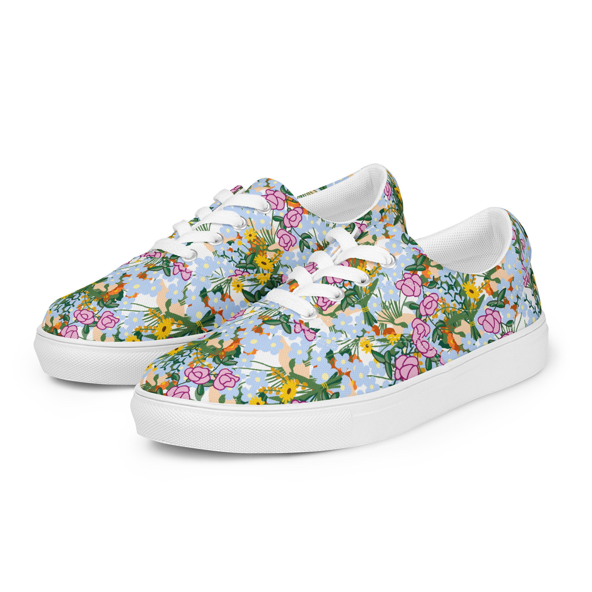Women’s lace-up canvas shoes - Image 2
