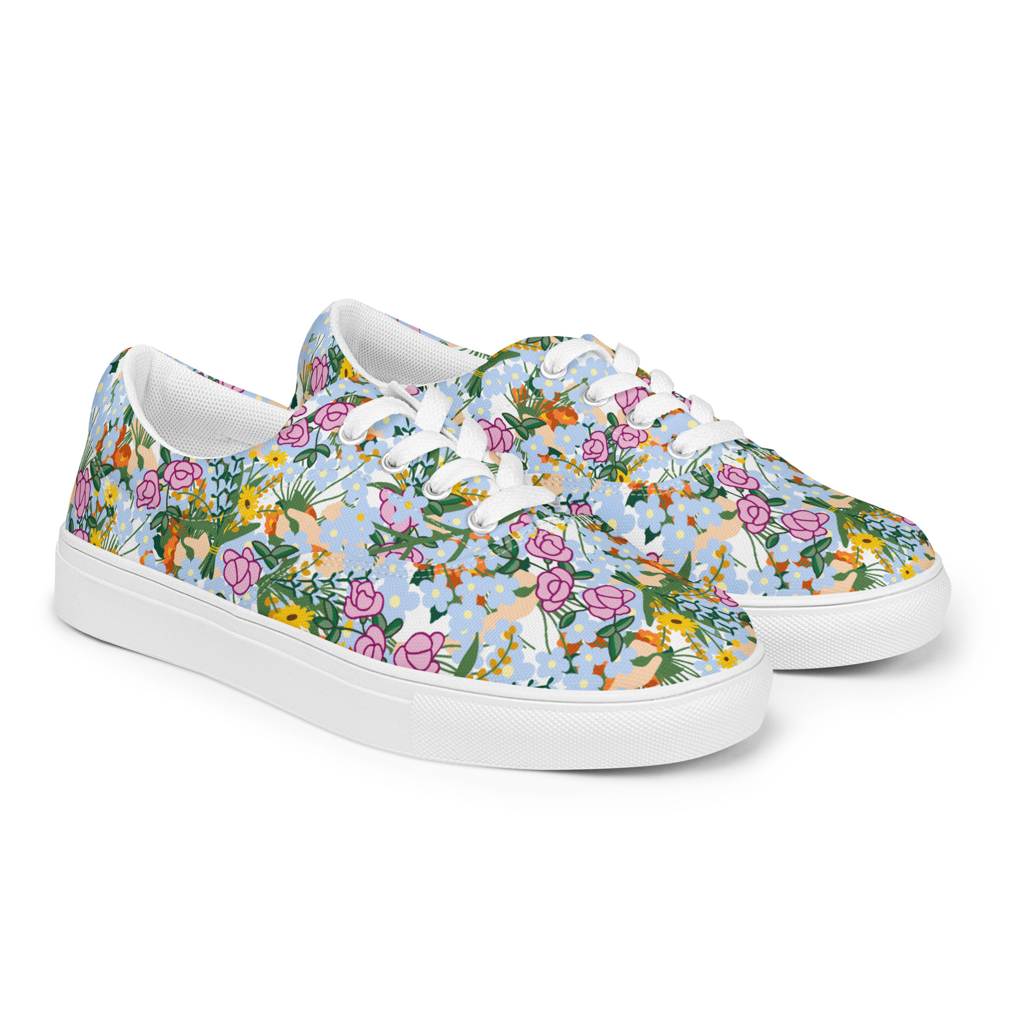 Women’s lace-up canvas shoes - Image 6